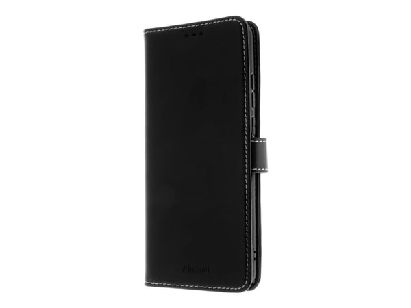 Insmat Exclusive - Lommebok for mobiltelefon - ekte skinn, kartong+papir, termoplast-polyuretan (TPU), bomullssting - for OnePlus 12
