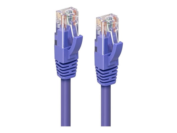 MicroConnect - Koblingskabel - RJ-45 (hann) til RJ-45 (hann) - 7.5 m - UTP - CAT 6a - halogenfri, formstøpt, uten hindringer - purpur