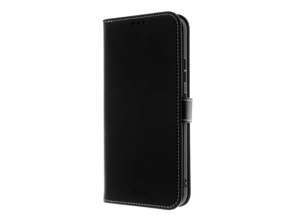 Insmat Exclusive - Lommebok for mobiltelefon - ekte skinn, kartong+papir, polyuretan, termoplast-polyuretan (TPU) - svart - for Samsung Galaxy XCover7