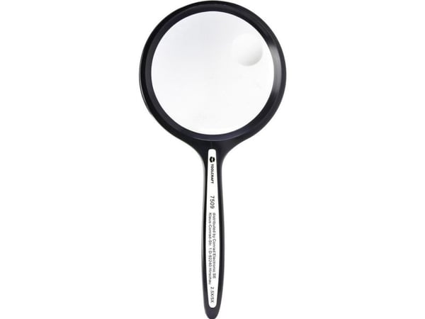 TOOLCRAFT 1311517 Håndlup Forstørrelsesfaktor: 2.5 x, 5 x Linsestørrelse: (Ø) 50 mm
