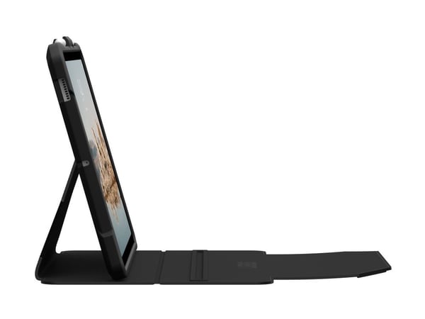 UAG Samsung Galaxy Tab S9 FE 10.9" Black - Vikbart fodral för surfplatta - robust - polyuretan - svart - för Samsung Galaxy Tab S9 FE