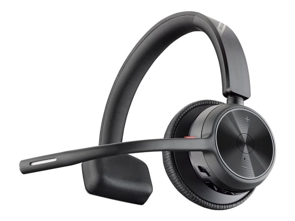 HP Poly Voyager 4310 - Voyager 4300 UC series - hodesett - on-ear - Bluetooth - trådløs, kablet - USB-C - svart - Certified for Microsoft Teams, Zo...