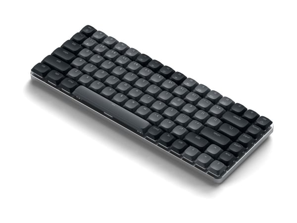 Satechi SM1, Tenkeyless (80 - 87%), USB + Bluetooth, mekaaninen, QWERTY, musta, harmaa