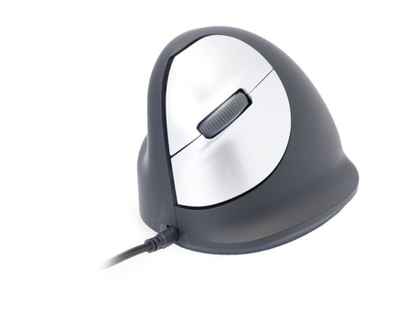 R-Go Ergonomic mouse HE Break - Mus - ergonomisk - venstrehendt - 5 knapper - kablet - USB
