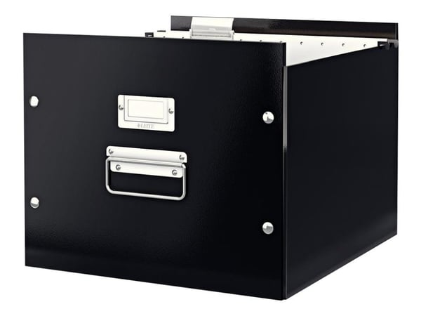 Leitz Click & Store WOW riippukansiolaatikko, 86 % kierrätyskartonki, Musta, Kartonki, 357 mm, 285 mm, 367 mm, 1,21 kg
