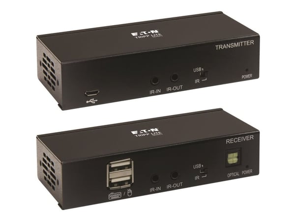 Eaton Tripp Lite Series DisplayPort to HDMI over Cat6 Extender Kit with KVM Support, 4K 60Hz, 4:4:4, USB, PoC, HDCP 2.2, up to 230 ft., TAA - Video...
