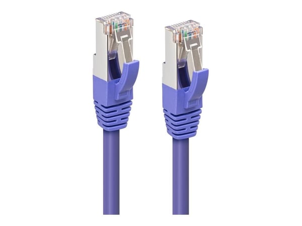 MicroConnect - Koblingskabel - RJ-45 (hann) til RJ-45 (hann) - 5 m - S/FTP - CAT 6a - halogenfri, formstøpt, uten hindringer - purpur