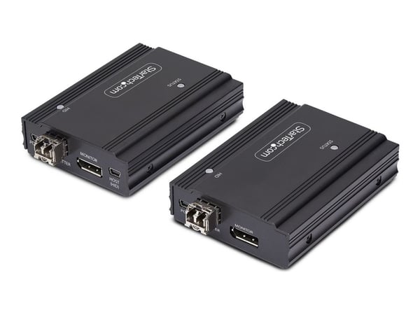 Startech DisplayPort KVM Console Extender Over Fiber Optic, 4K 60Hz - Video/lyd/USB-utvider - DisplayPort - opp til 300 m - TAA-samsvar