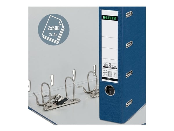 Leitz 10120035, 2 x A5, Pahvi, Polyeteeni, Sininen, 1000 arkkia, 80 g/m², 7,5 cm