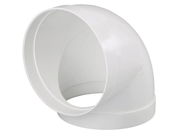 Wallair 20210165 rundrör ventilationssystem 150 – rörböj 90°