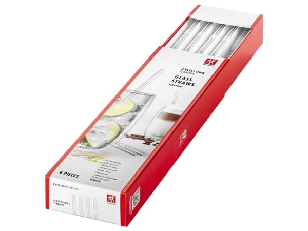 ZWILLING 4 rette glasssugerør Zwilling Sorrento - Gjennomsiktig