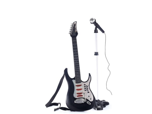 MUSIKK - EL-GITAR M/ MIKROFON + STATIV MUSIKK - EL-GITAR M/ MIKROFON + STATIV