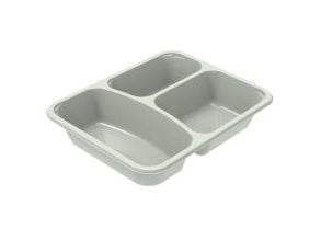 Bakke 3-rum 2227-3G rektangulær L227xB178xH43mm 545/280/200ml CPET evolve,420 stk/krt