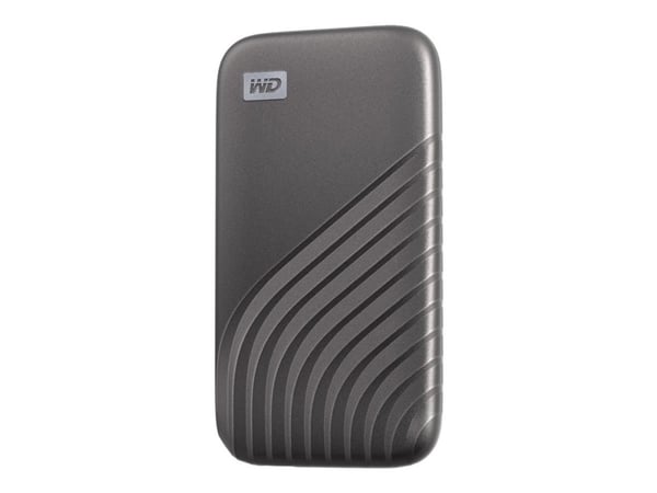 WD My Passport SSD WDBAGF0040BGY - SSD - salattu - 4 TB - ulkoinen (kannettava) - USB 3.2 Gen 2 (USB-C-liitin) - 256-bittinen AES - harmaa