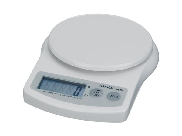 MAUL 1645002, Elektronisk postvekt, 5 kg, 1 g, 2 g, Hvit, Digitalt