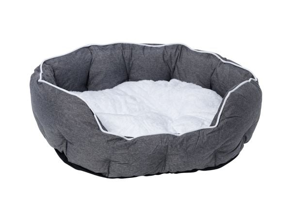 Dogman Buddy Hundbädd Oval Grå 50cm