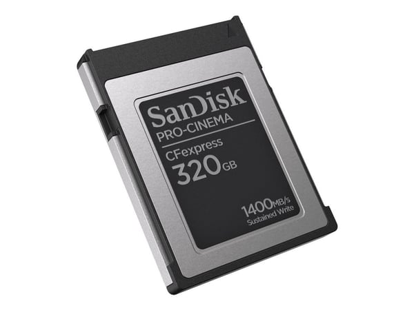 SanDisk PRO-CINEMA - Flashhukommelseskortti - 320 GB - CFexpress tyyppi B