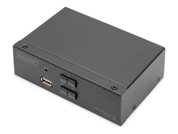 DIGITUS - KVM / lydsvitsj - 2 x KVM/lyd - 1 lokalbruker - stasjonær DIGITUS - KVM / lydsvitsj - 2 x KVM/lyd - 1 lokalbruker - stasjonær
