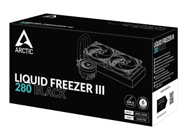 ARCTIC Liquid Freezer III 280 - Væskekjølesystem for prosessor - Radiatorstørrelse: 280 mm - (for: LGA1700, AM5, AM4) - svart