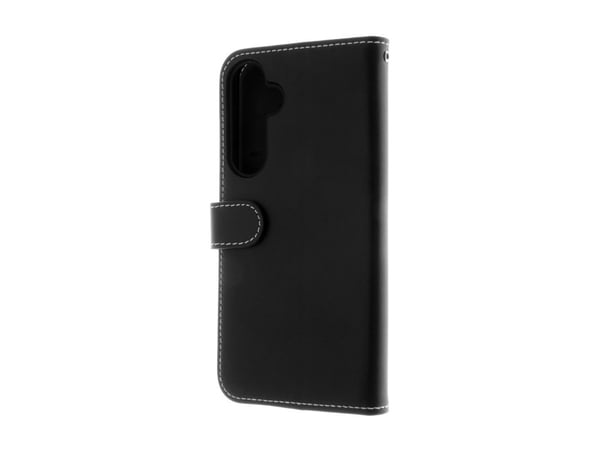 Insmat Exclusive - Baksidedeksel for mobiltelefon - ekte skinn, kartong+papir+aluminiumsfolie, termoplast-polyuretan (TPU), bomullssting - svart - ...