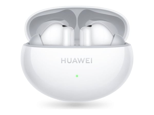 Huawei FreeBuds 6i - True wireless-hodetelefoner med mikrofon - i øret - Bluetooth - aktiv støydemping - hvit