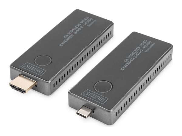 DIGITUS - Sender og mottaker - video/lyd-forlenger - Wi-Fi 5, 802.11b/g/n - opp til 30 m