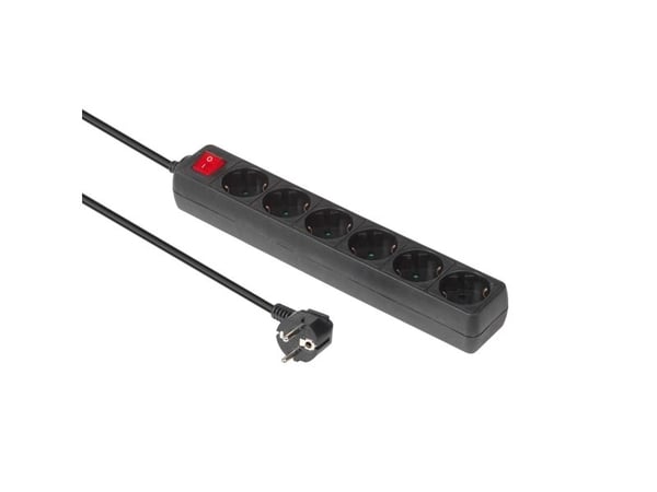 Microconnect MC-GRU00615BS, 1,5 m, Sisätila, Tyyppi F, Tyyppi F, musta, RoHS, CE