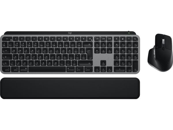 Logitech Master Series MX Keys S Combo for Mac - Tastatur- og mussett - full size - bakbelysning - trådløs - Bluetooth LE - QWERTY - US Internation...
