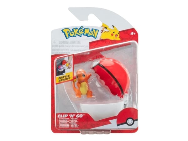 POKEMON CLIP N GO CHARMANDER WITH POKE BALL