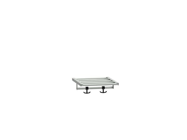 Hattehylde til garderobe B300xD550 mm lysegrå