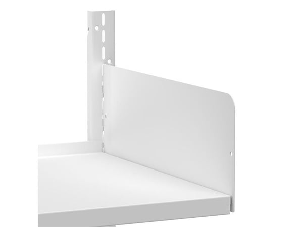 Toimistohylly, valkoinen, seinäkiinnitteinen osa 2000x600x600 mm