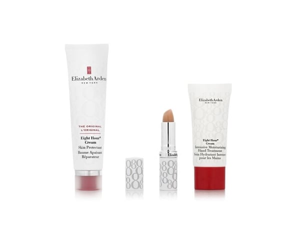 ARDEN SET (EIGHT HOUR REPAIRING BALM 50ML + HAND CREAM 30ML + LIP BALM 3.7G)