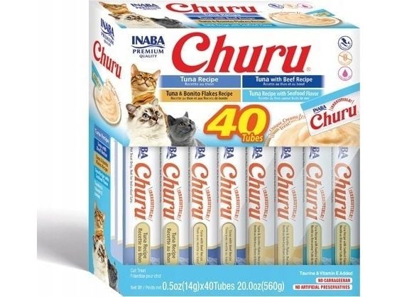 INABA Churu Variety box Tuna - Kattegodbidder - 40 x 14g