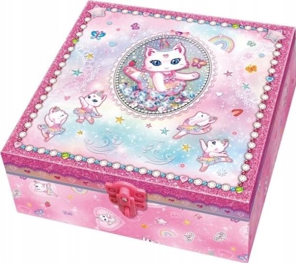 Pecoware-sett i eske med hyller - ballerina-katt