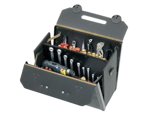 Parat verktygsväska TOP-LINE 17000581 mått: 460 x 210 x 340 mm oxläder, sidoväggar HDPE-plast (17000581)