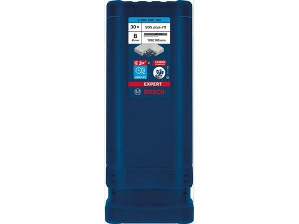 Bosch HAMMERBOR PLUS-7X 8X165MM 30 st