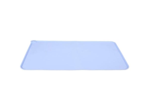 Zolux silikonunderlägg till hund- eller kattskål M blå 47,5x30,5 cm