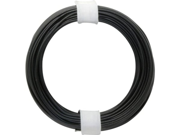Donau Elektronik 105-1 Ristikytkentäjohto 1 x 0,20 mm² Musta 10 m