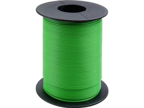 Donau Elektronik 105-4-100 kopplingskabel 1 x 0,20 mm² grön 100 m (105-4-100)