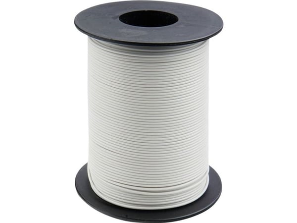 Donau Elektronik 105-5-100 Ristikytkentäjohto 1 x 0,20 mm² Valkoinen 100 m