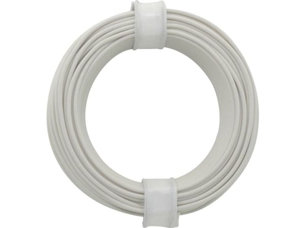 Donau Elektronik 105-5 Ristijohto 1 x 0,20 mm² Valkoinen 10 m