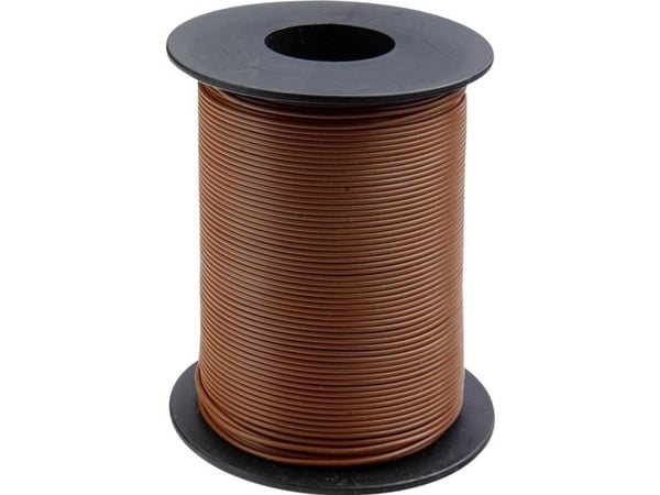 Donau Elektronik 105-8-100 Tvärkabel 1 x 0,20 mm² Brun 100 m