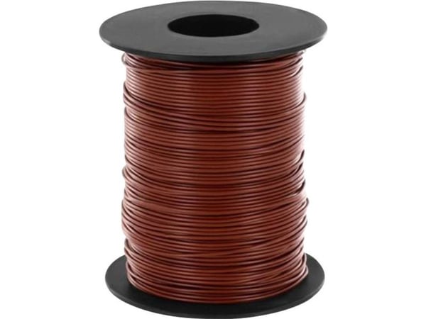 Donau Elektronik 119-18 kabel 1 x 0,14 mm² brun 100 m (119-18)