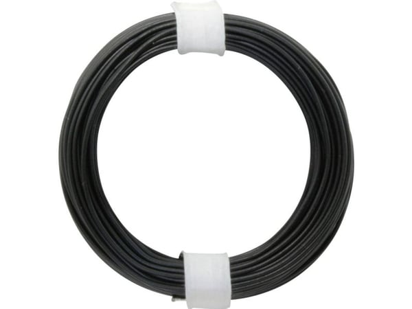 Donau Elektronik 118-1 kabel 1 x 0,14 mm² svart 10 m (118-1)