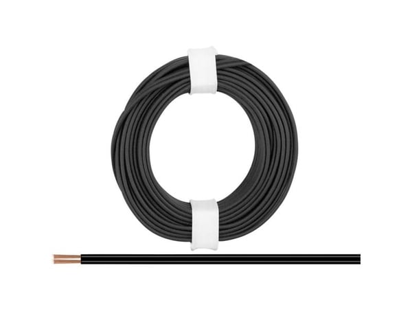 Donau Elektronik 218-11 Johdin 2 x 0,14 mm² Musta 5 metriä