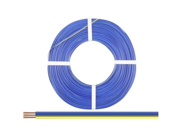 Donau Elektronik 318-223-50 kabel 3 x 0,14 mm² blå/blå/gul 50 m (318-223-50)