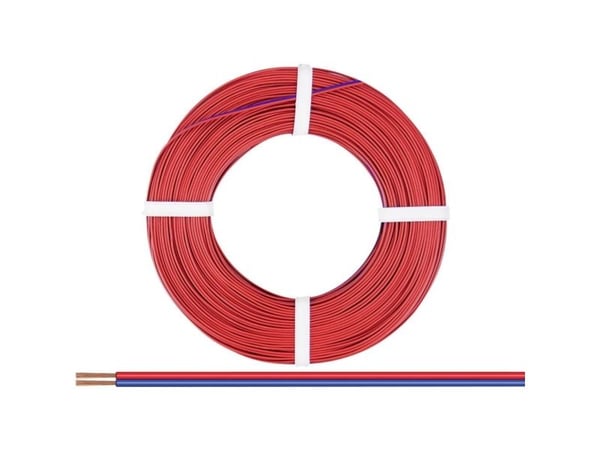Donau Elektronik 218-02-25 kabel 2 x 0,14 mm² röd/blå 25 m