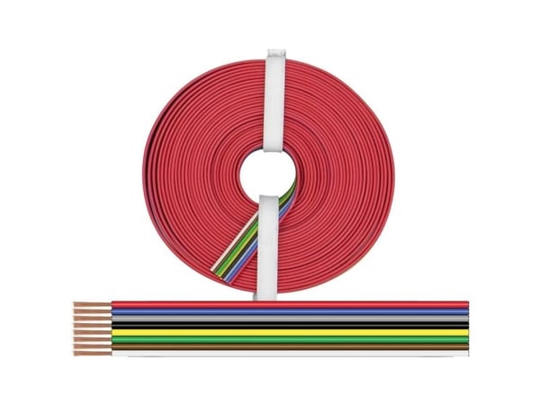Donau Elektronik 225-885-10 Johdin 8 x 0,25 mm² Musta, punainen, sininen, sininen, harmaa, vihreä, valkoinen, keltainen, ruskea 10 m