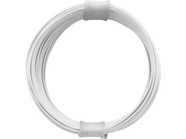 Donau Elektronik 110-5 tråd 1 x 0,04 mm² vit, 10 m