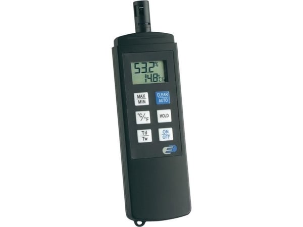 TFA-Dostmann 31.1028, Svart, Innendørs hygrometer, Innendørs termometer, Plast, 0 - 99 %, 3 %, 0,5 °C